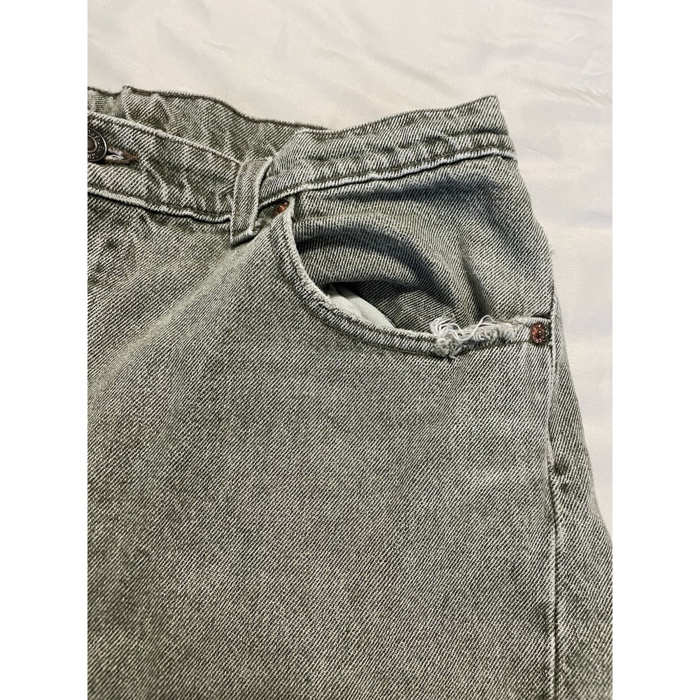 Vintage Levi's 550 Jeans 36x34  Straight Fit Green Stone Wash 1992‎ USA - Picture 8 of 16